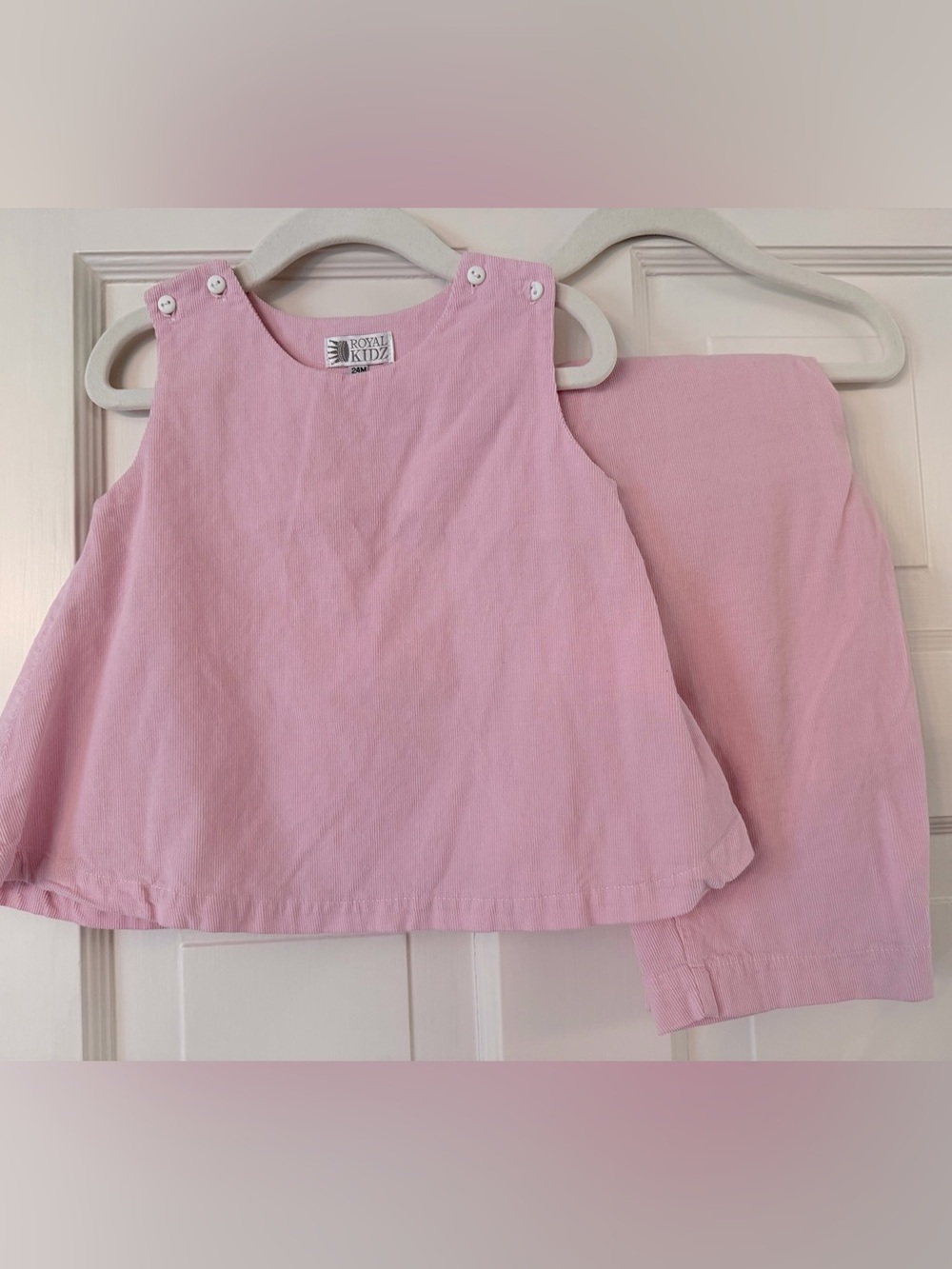 Pink Girls Matching Set - Top & Pants